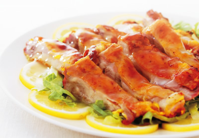 鶏肉のレモンソース