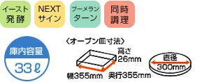 コンビネーションレンジ(ビルトインタイプ)|機能一覧
